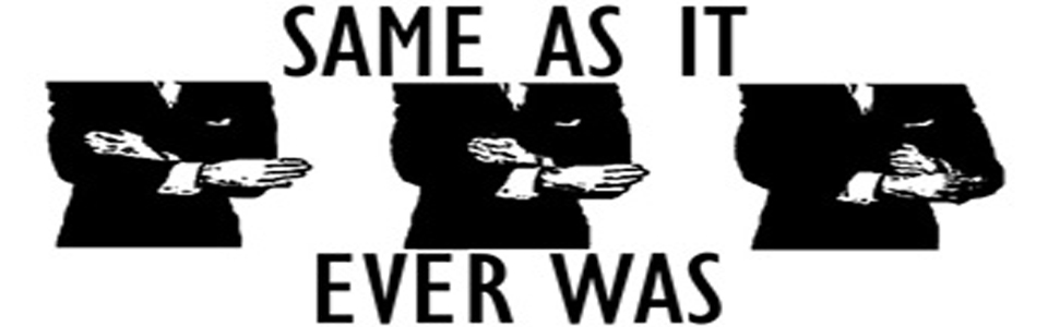 Same as it ever was David Byrne arm chop graphic.