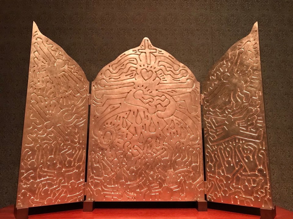 Keith Haring altarpiece at Grace Cathedral in San Francisco